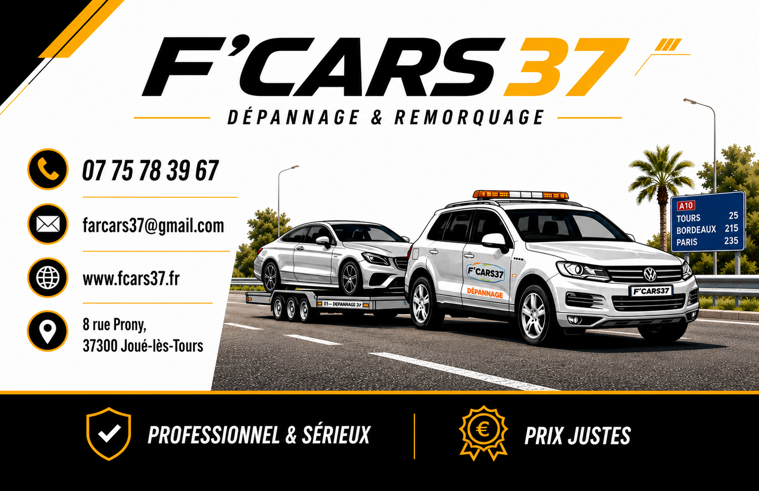 Identité visuelle F'Cars 37
